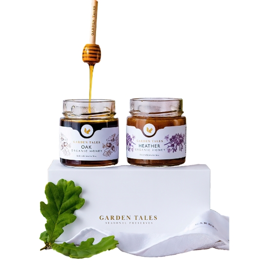 Greek Organic Honey Gift Set 2 x 234g Garden Tales